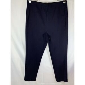 Soft Surroundings Elastic waist Pants Black Back Zip ankle Black SZ 14